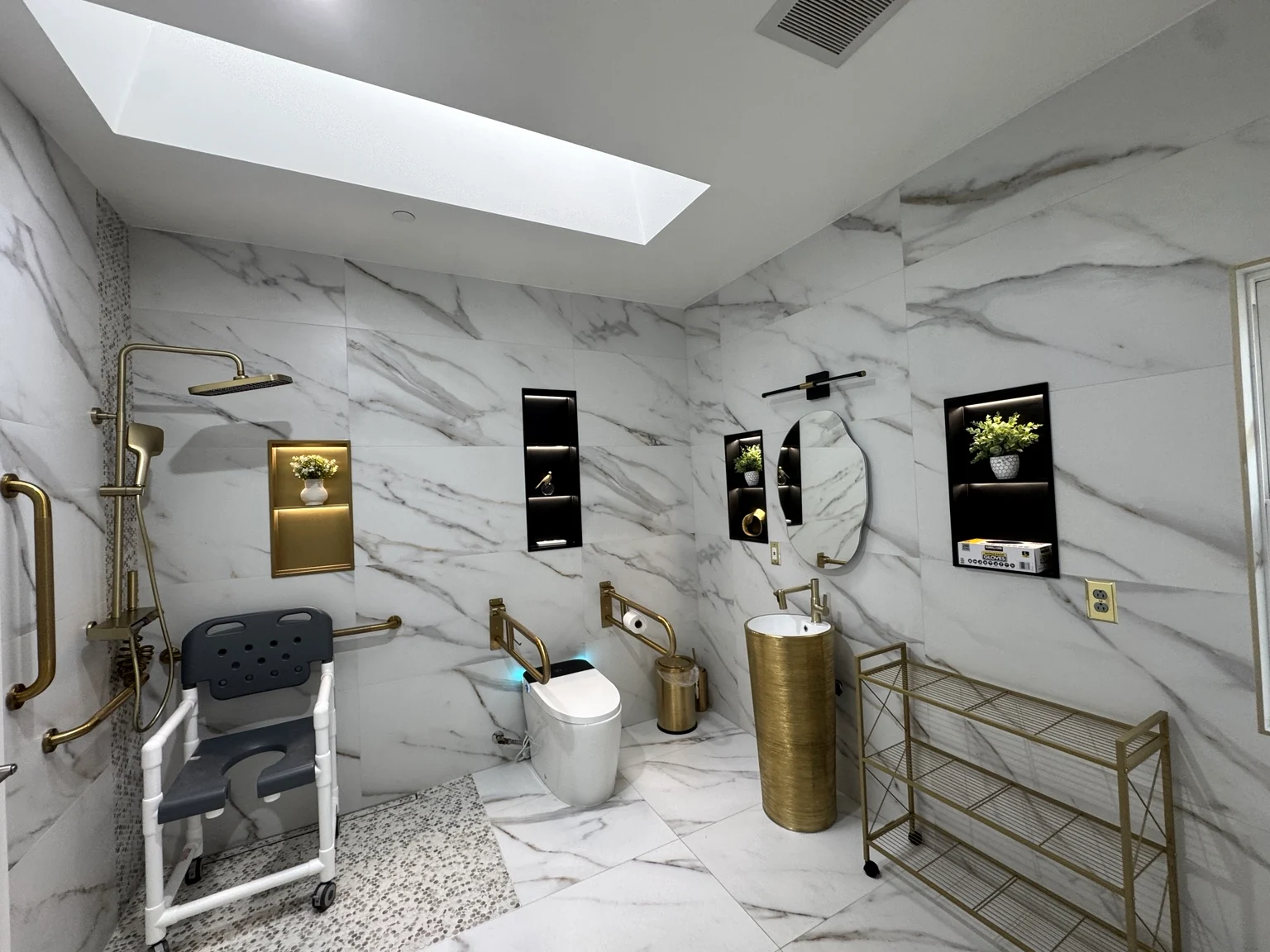 Recently remodeled accessible bathroom at the Bothell location