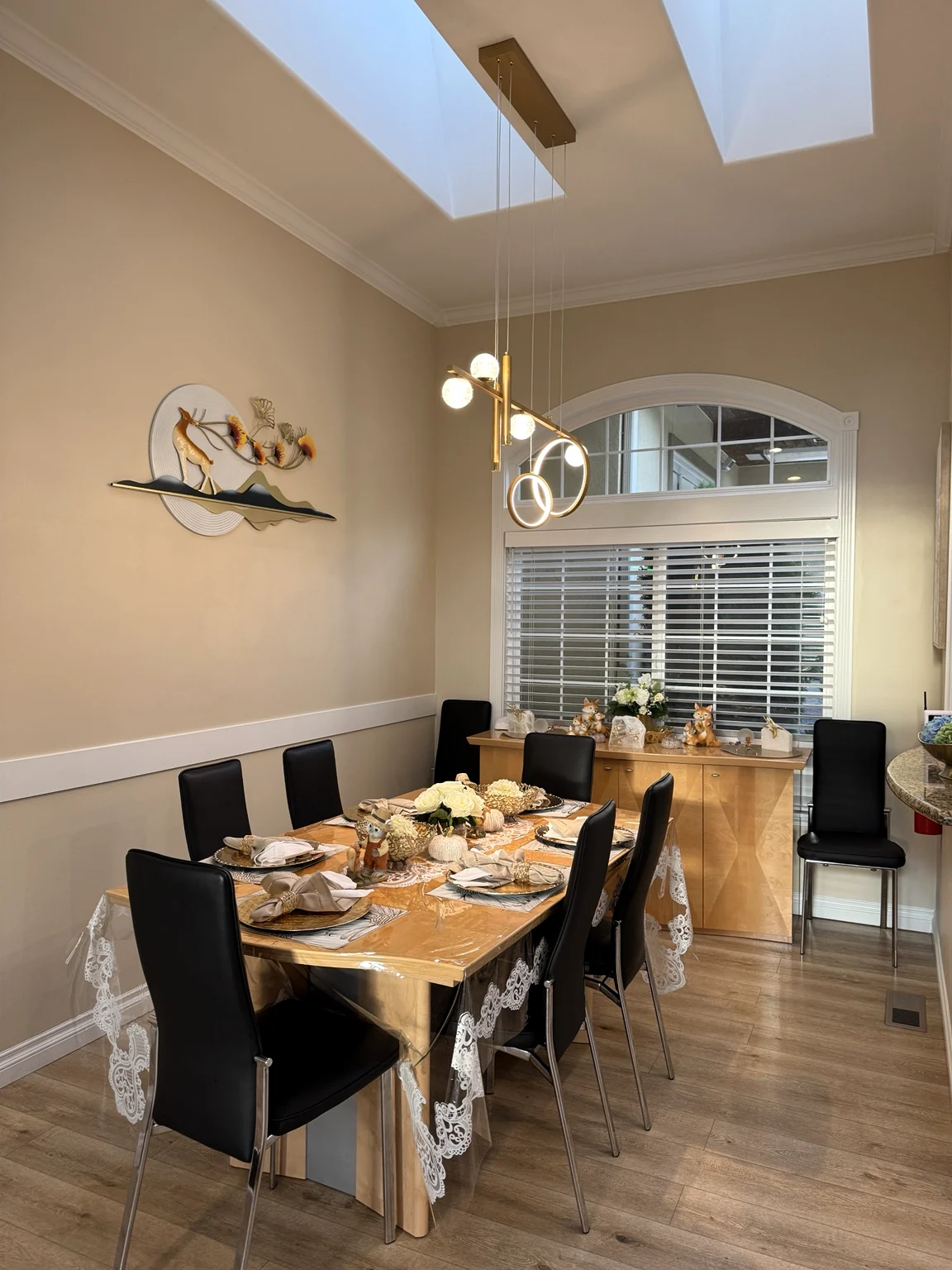 Updated dining room at Loving Adult Family Home Bothell