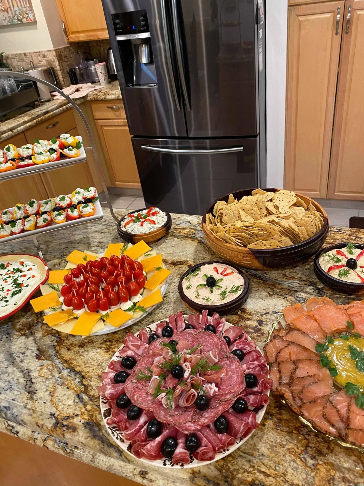 Fresh fruit arrangement