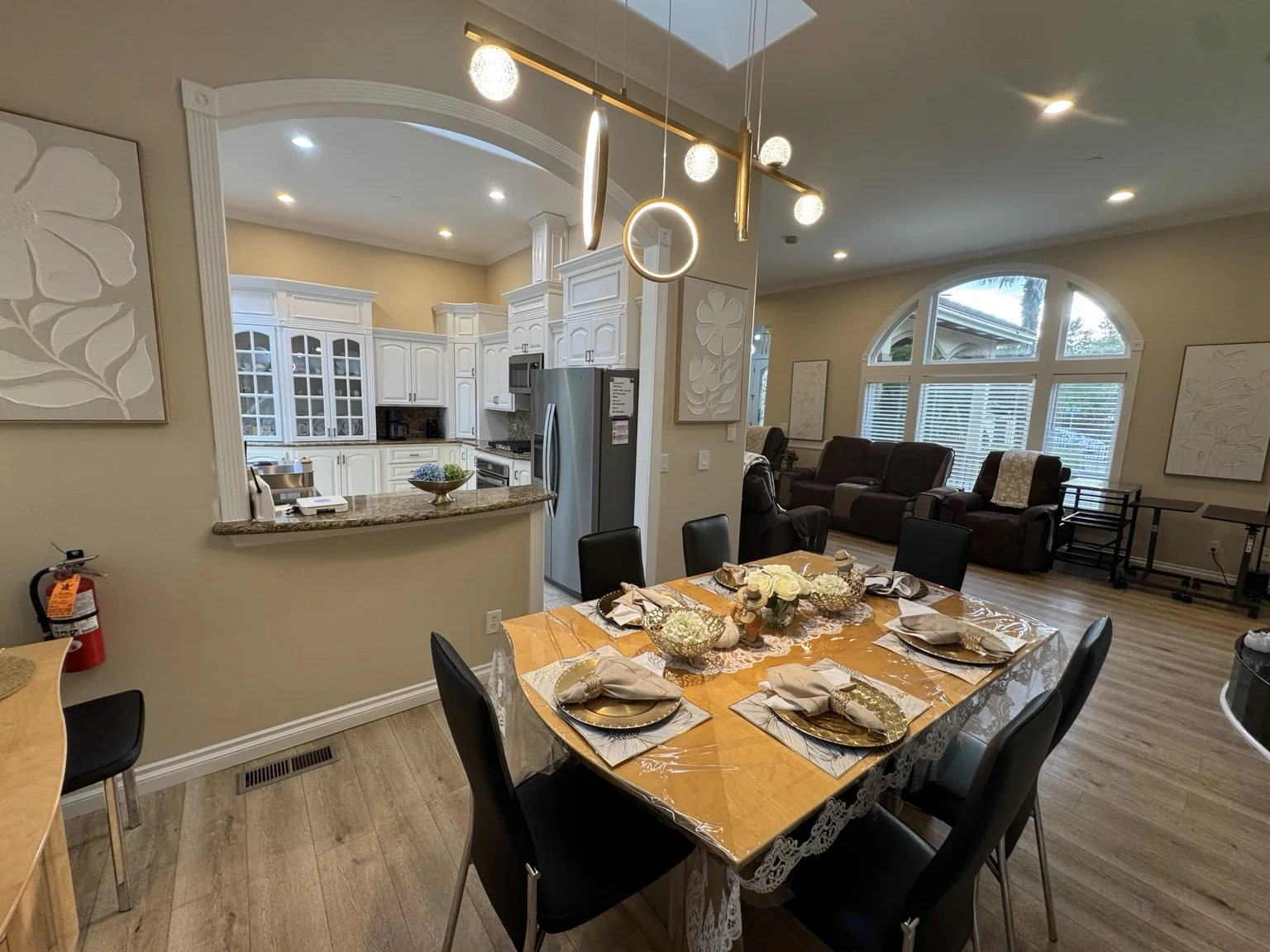 Dining and kitchen area at Bothell Unit A