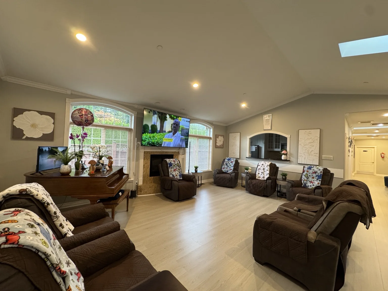 Living room at Bothell Unit B
